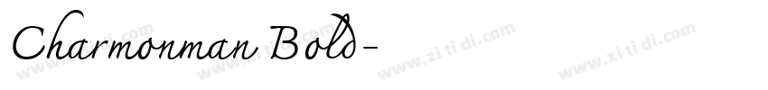 Charmonman Bold字体转换